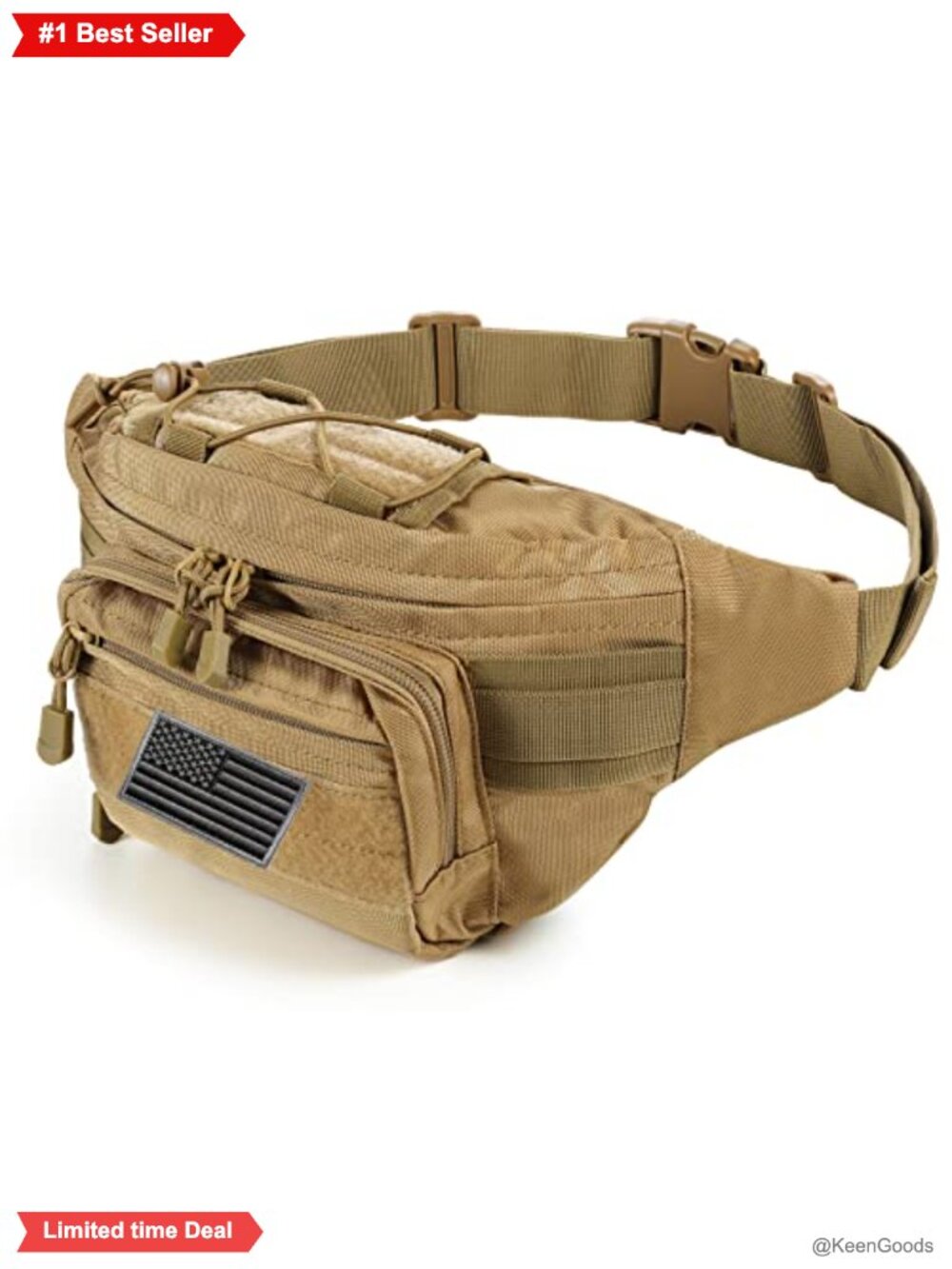 Tactical Waist Pack Military Fanny Bag Nylon Adjustable Strap Outdoor Hiking